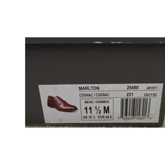 Stacy‎ Adams & Co. Marlton  Plain Toe Oxford Cognac Size 11 1/2 - Picture 9 of 9